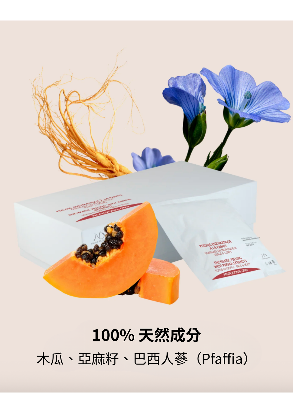 [PRO] 酵素去角質含木瓜萃取物  Enzymatic peeling with papaya extracts